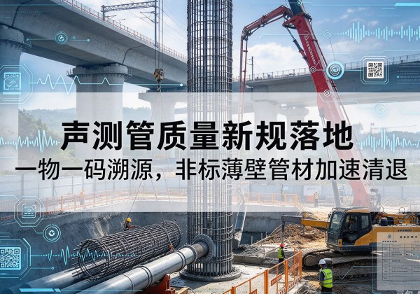 龙子湖声测管质量新规落地，一物一码溯源，非标薄壁管材加速清退