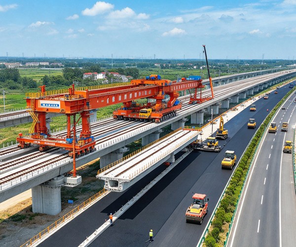 龙子湖公路建设